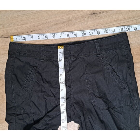 Ann Taylor Loft Women's Capri Cropped Pants Black 100% Cotton Size 2 - Picture 10 of 12